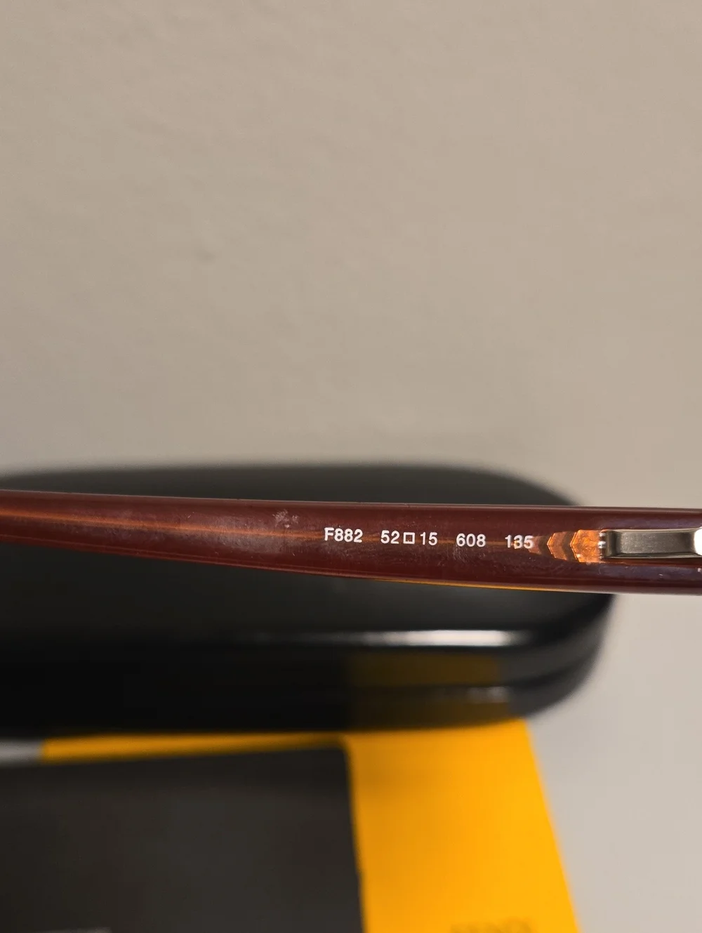 Fendi Women's Rectangular Amber Brown Optical Glasses